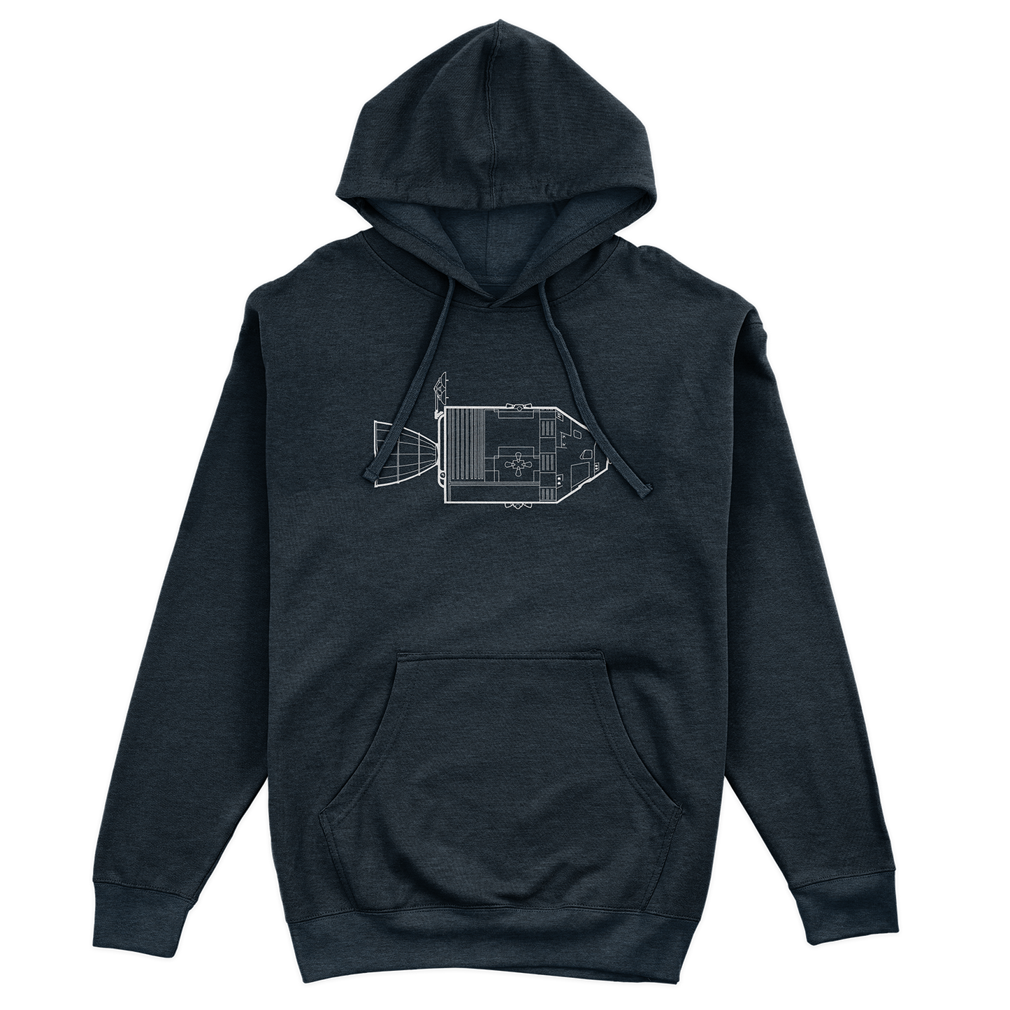 Command Module Technical Drawing Hoodie