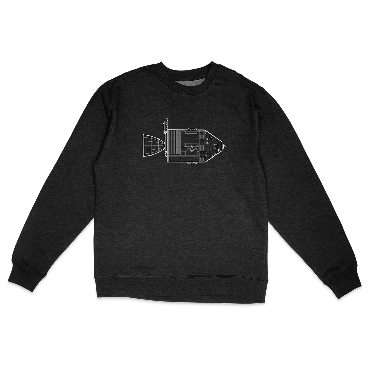 Command Module Technical Drawing Sweatshirt
