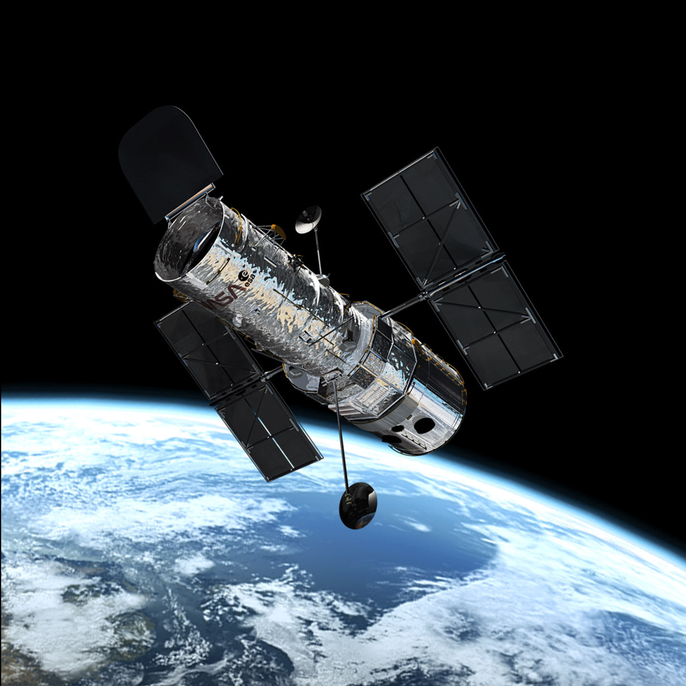 Hubble Technical Drawing