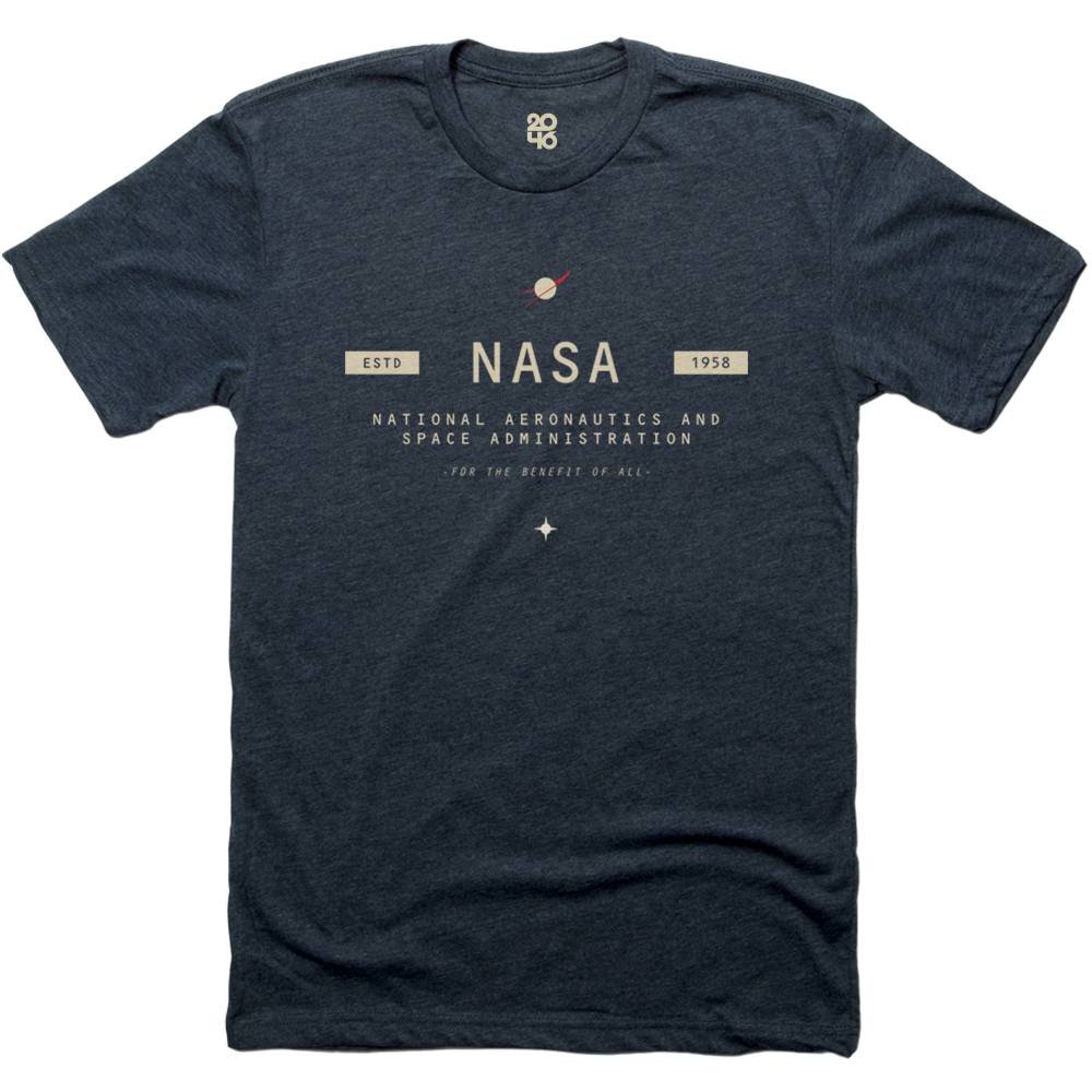 トップス XS 23ss OAMC Nasa graphic-print T-shirt NASA Graphic T-Shirt for Space Fans | 2046 Print Shop