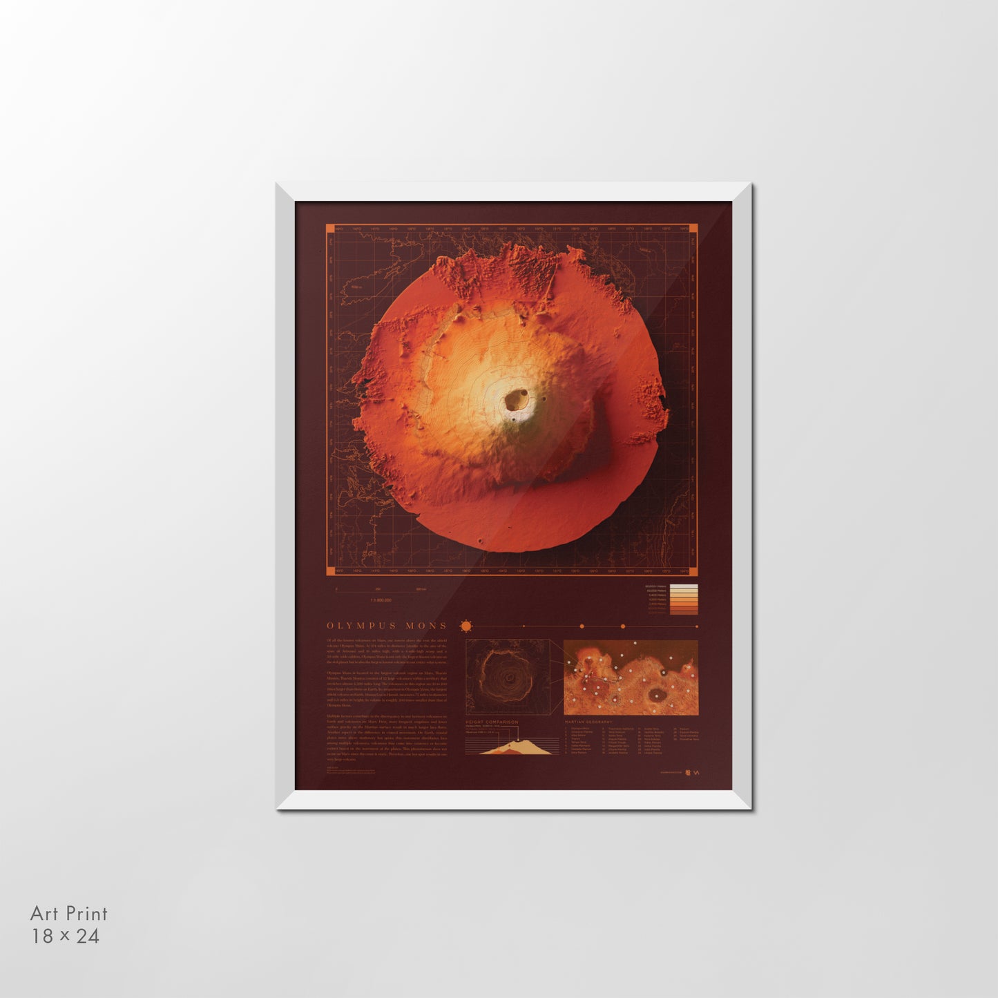 Olympus Mons - Red