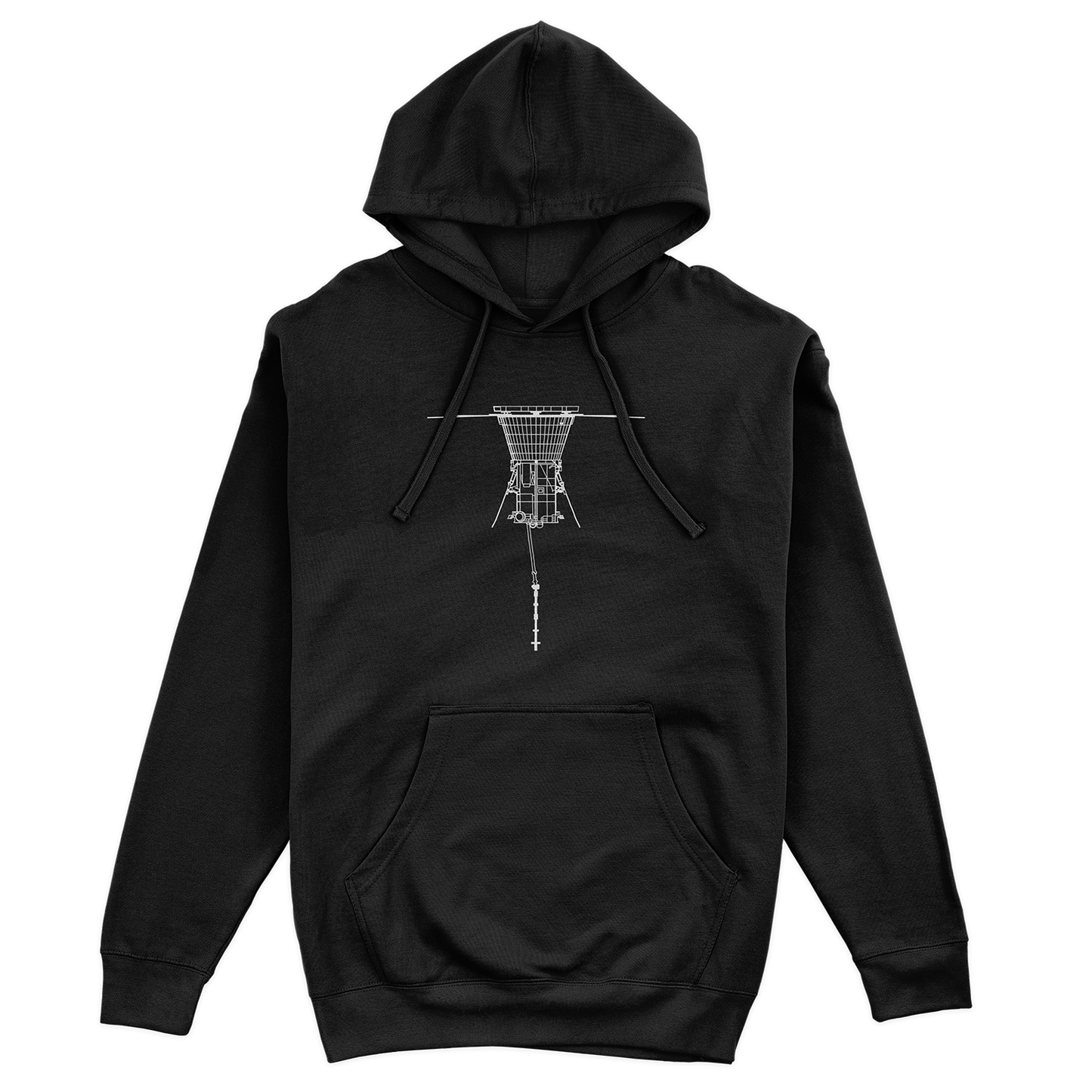 Parker Solar Probe Technical Drawing Hoodie