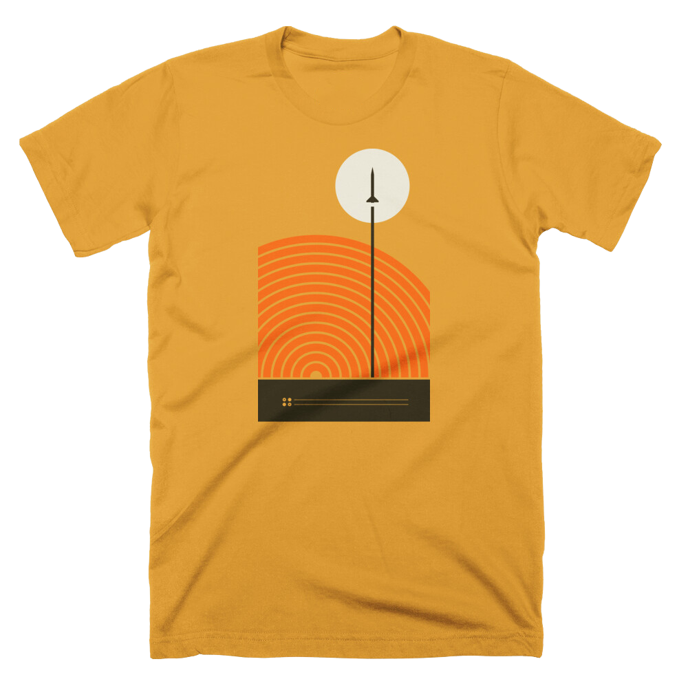 Yellow and orange graphic 2024 tee