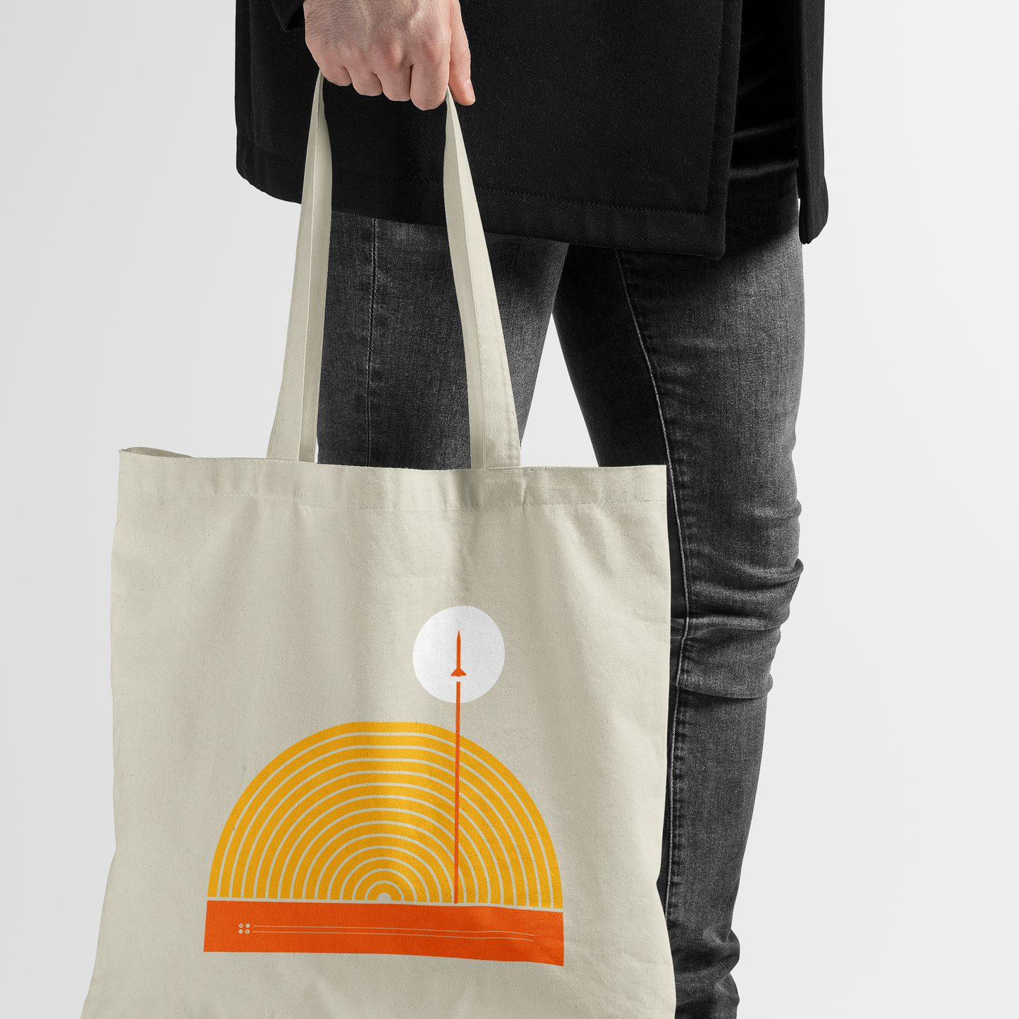 1960 Space Graphic Tote Bag