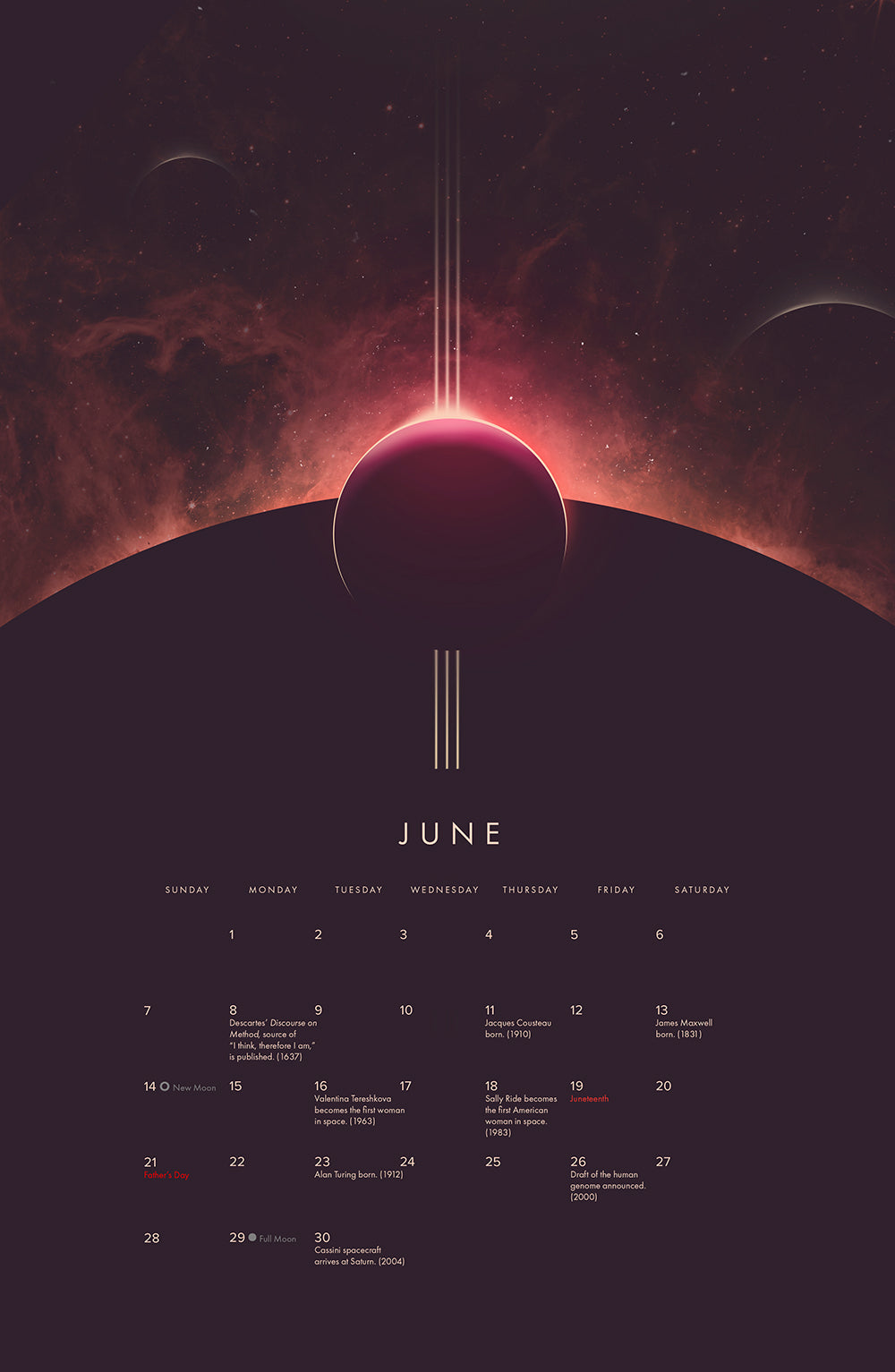 2026 Heavenly Spheres Calendar