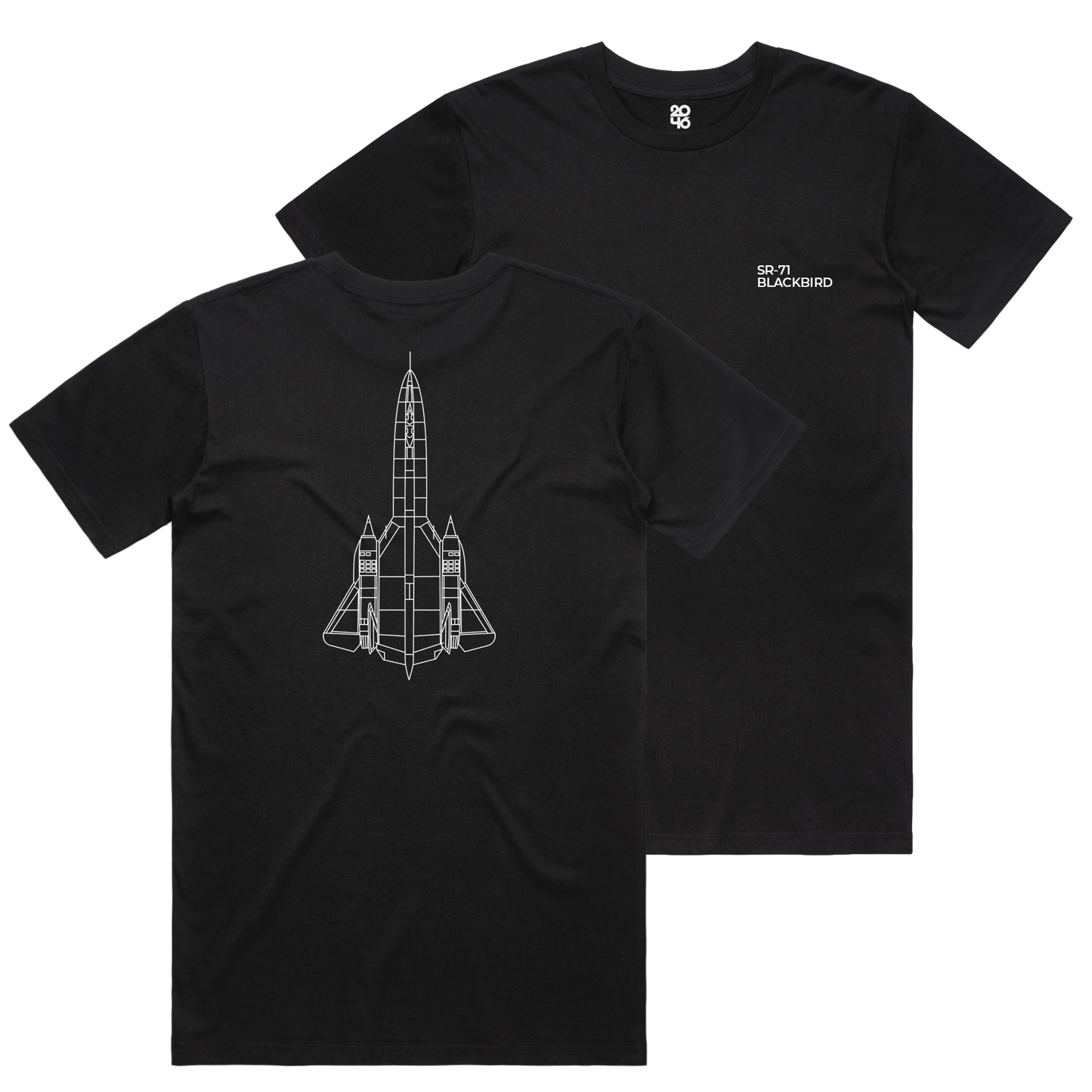 SR-71 Blackbird Technical Drawing