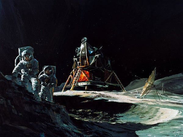 Moon Landing Artist Concept – 2046 Print Shop