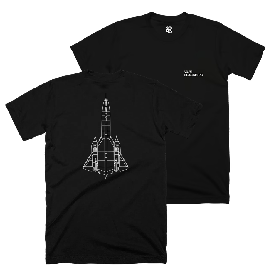 SR-71 Blackbird Technical Drawing