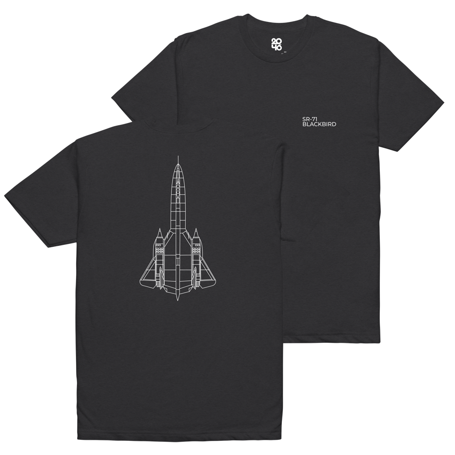 SR-71 Blackbird Technical Drawing