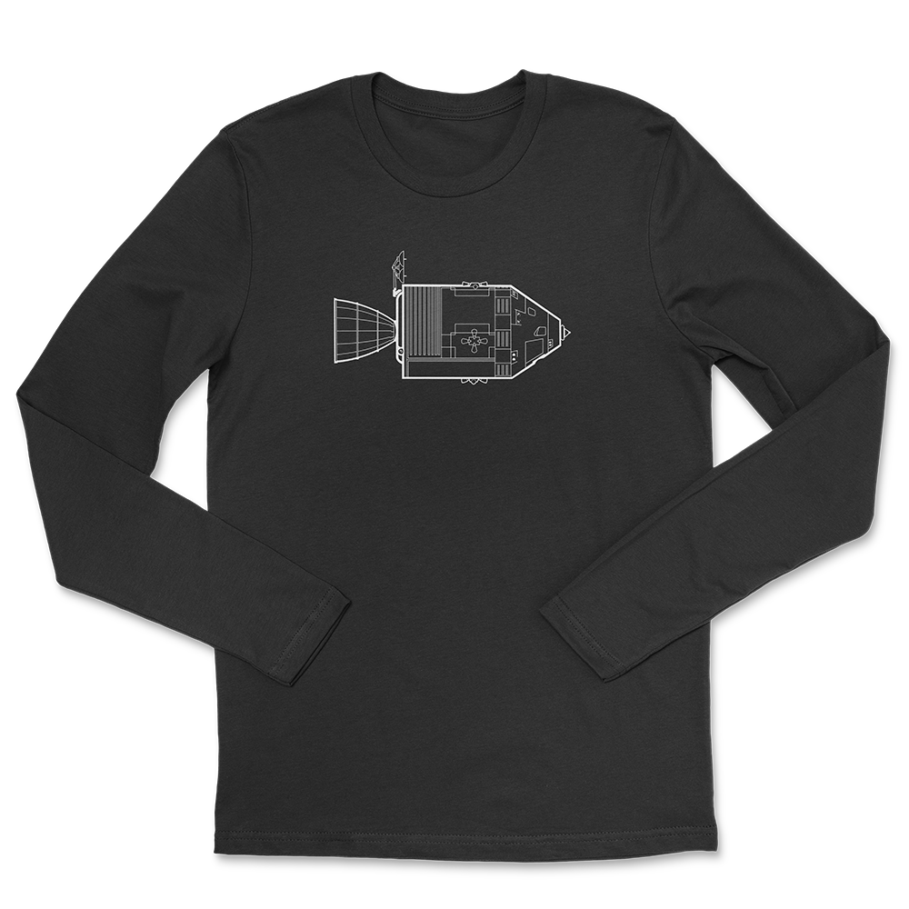 Command Module Technical Drawing Long Sleeve – 2046 Print Shop