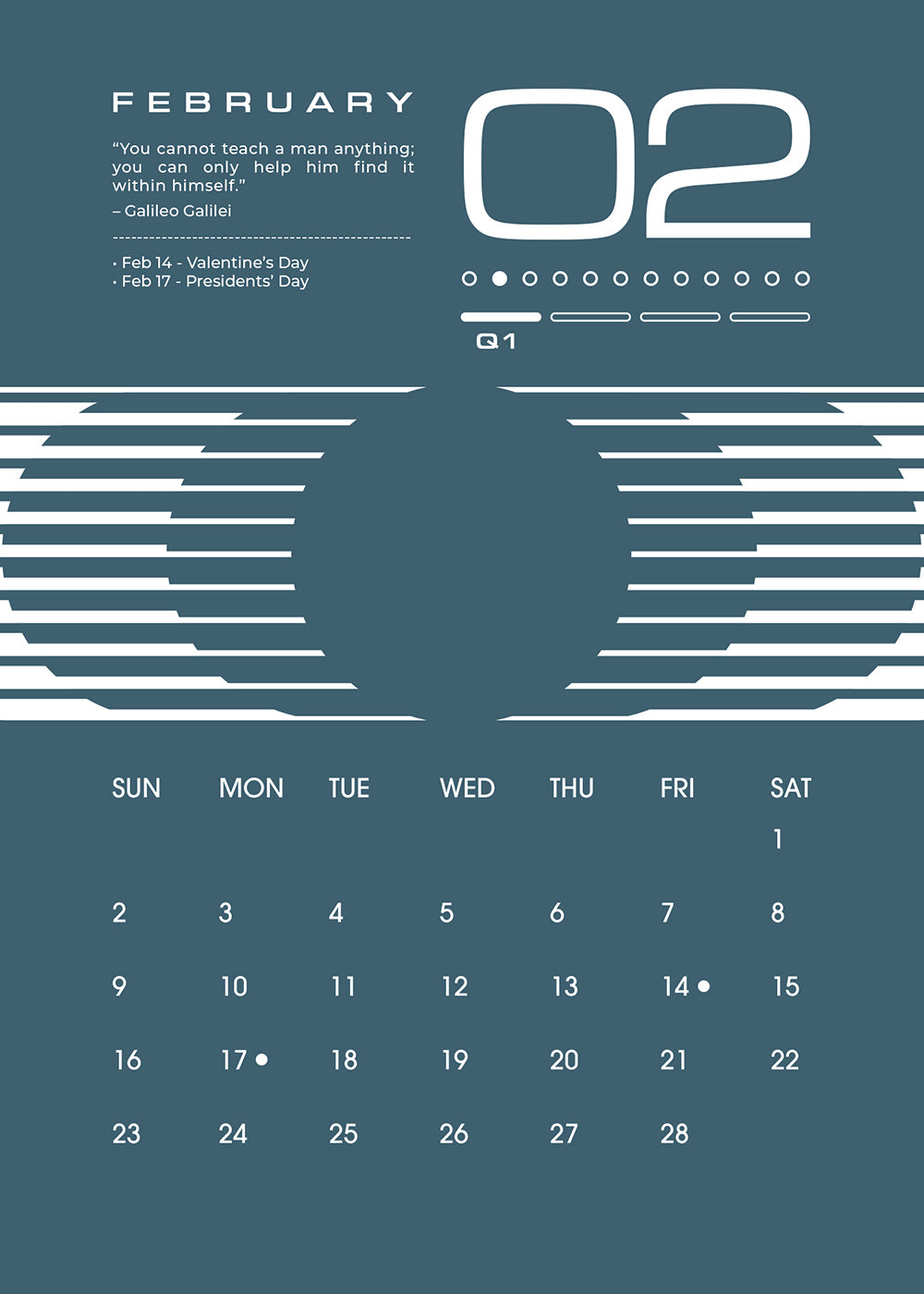 2025 Desk Calendar