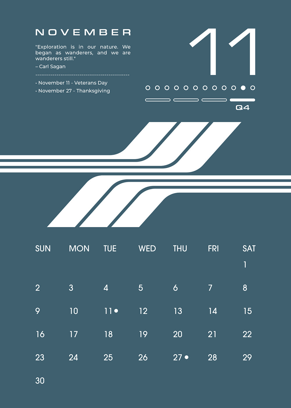 2025 Desk Calendar