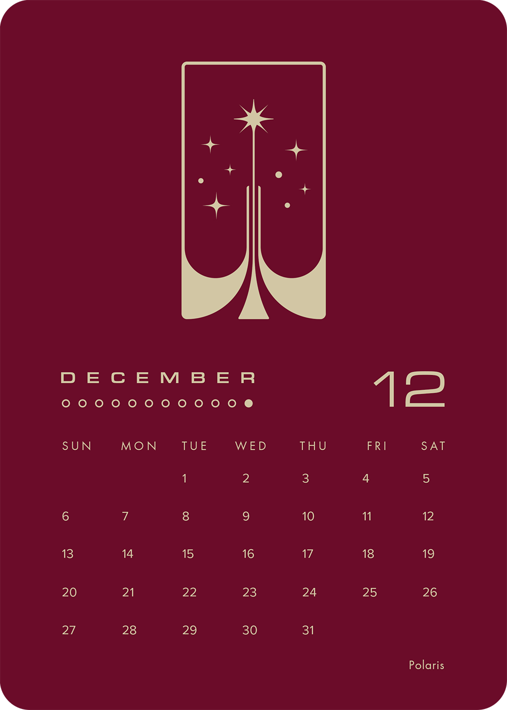 2026 Desk Calendar