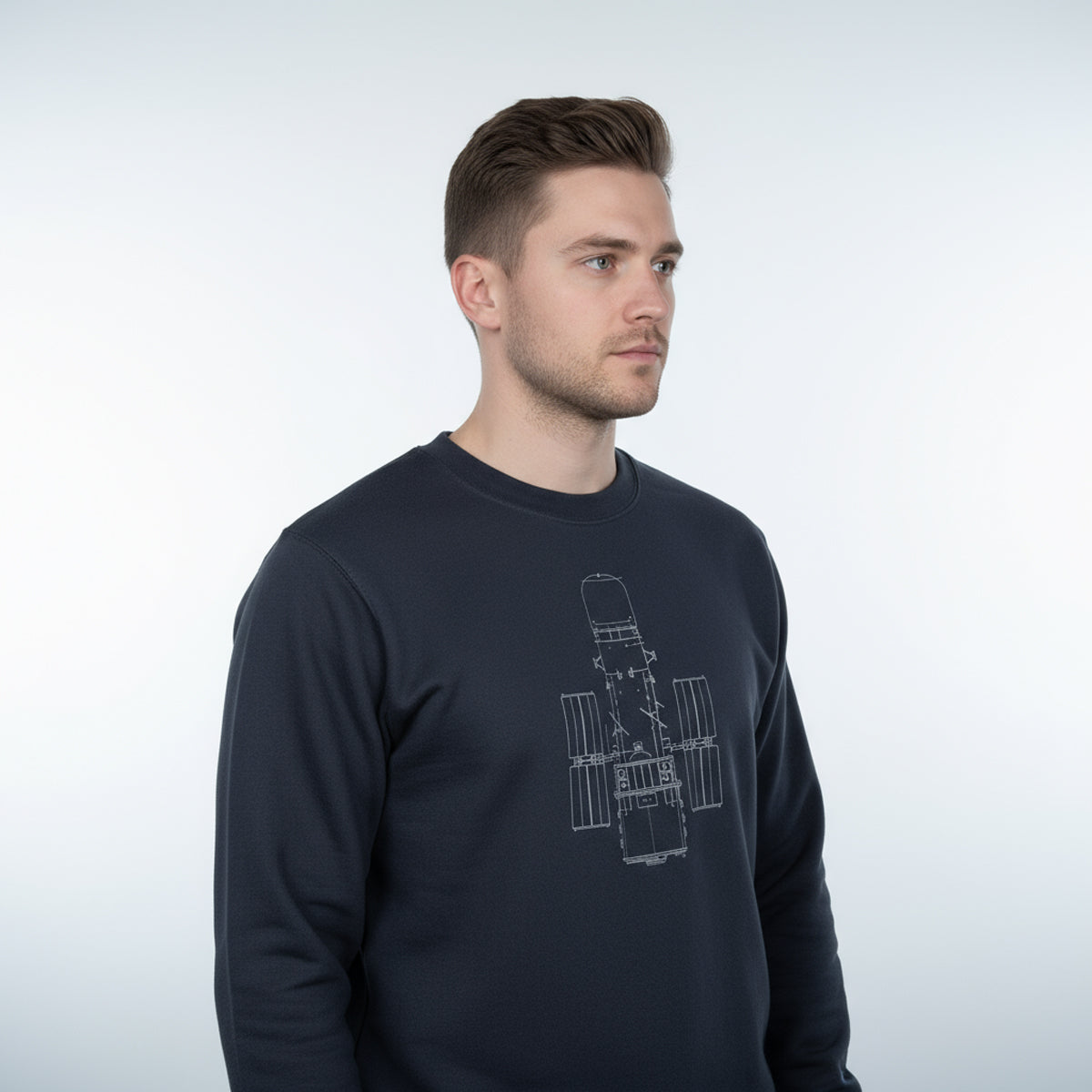 Hubble Technical Drawing Sweatshirt