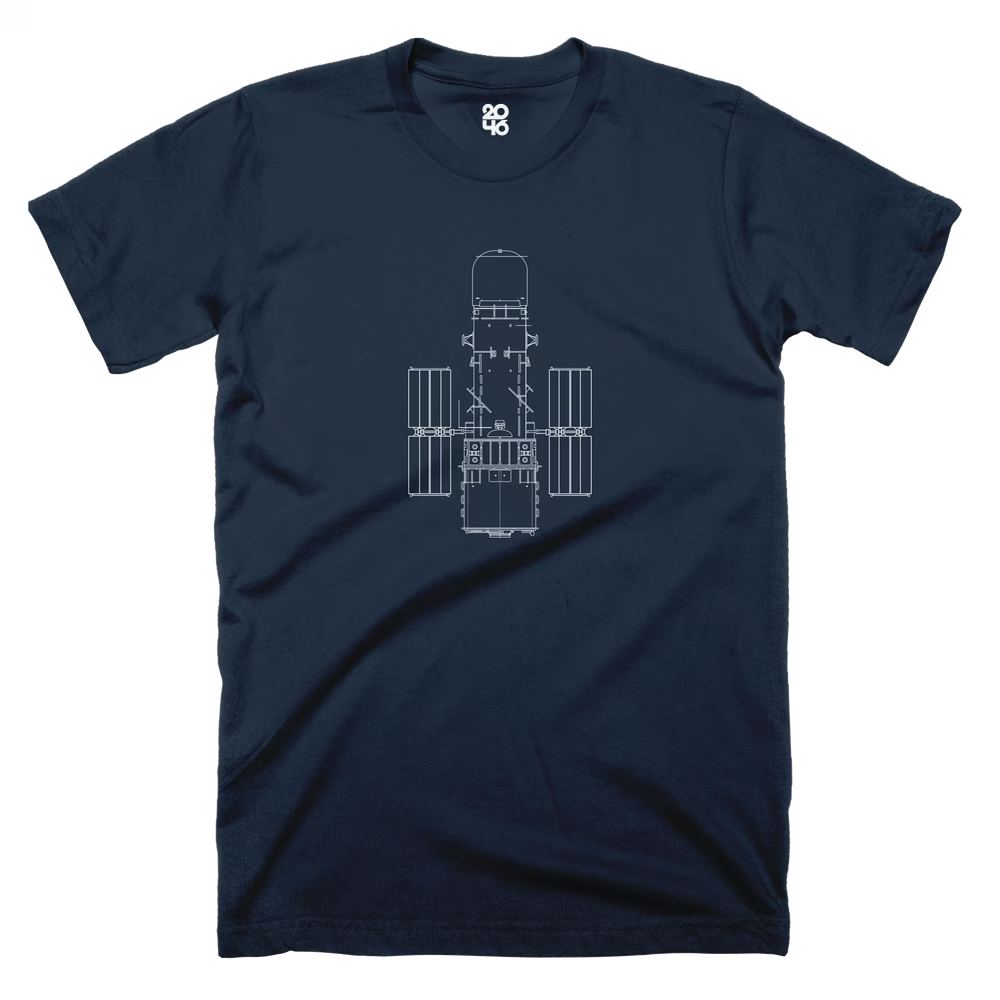 Hubble Technical Drawing