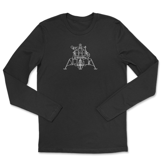 Lunar Lander Technical Drawing Long Sleeve