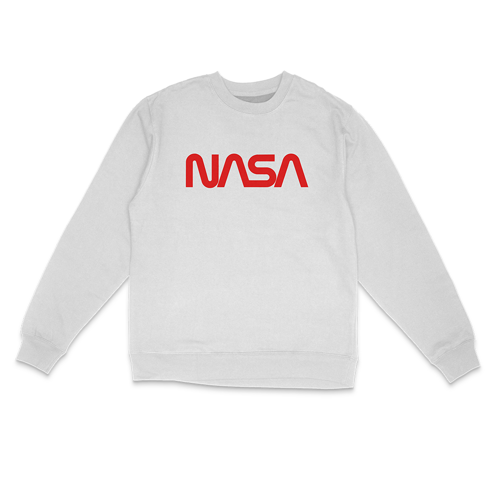 White sales nasa crewneck