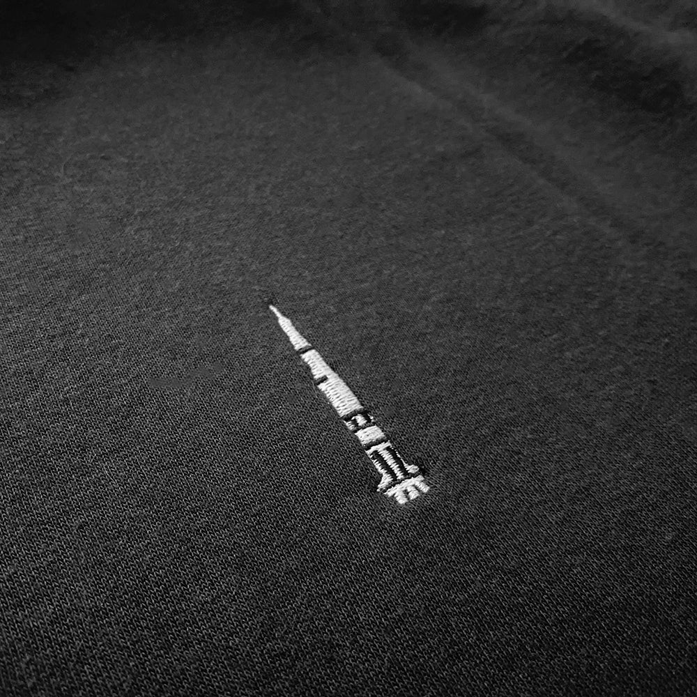 Saturn V Embroidered zip hoodie