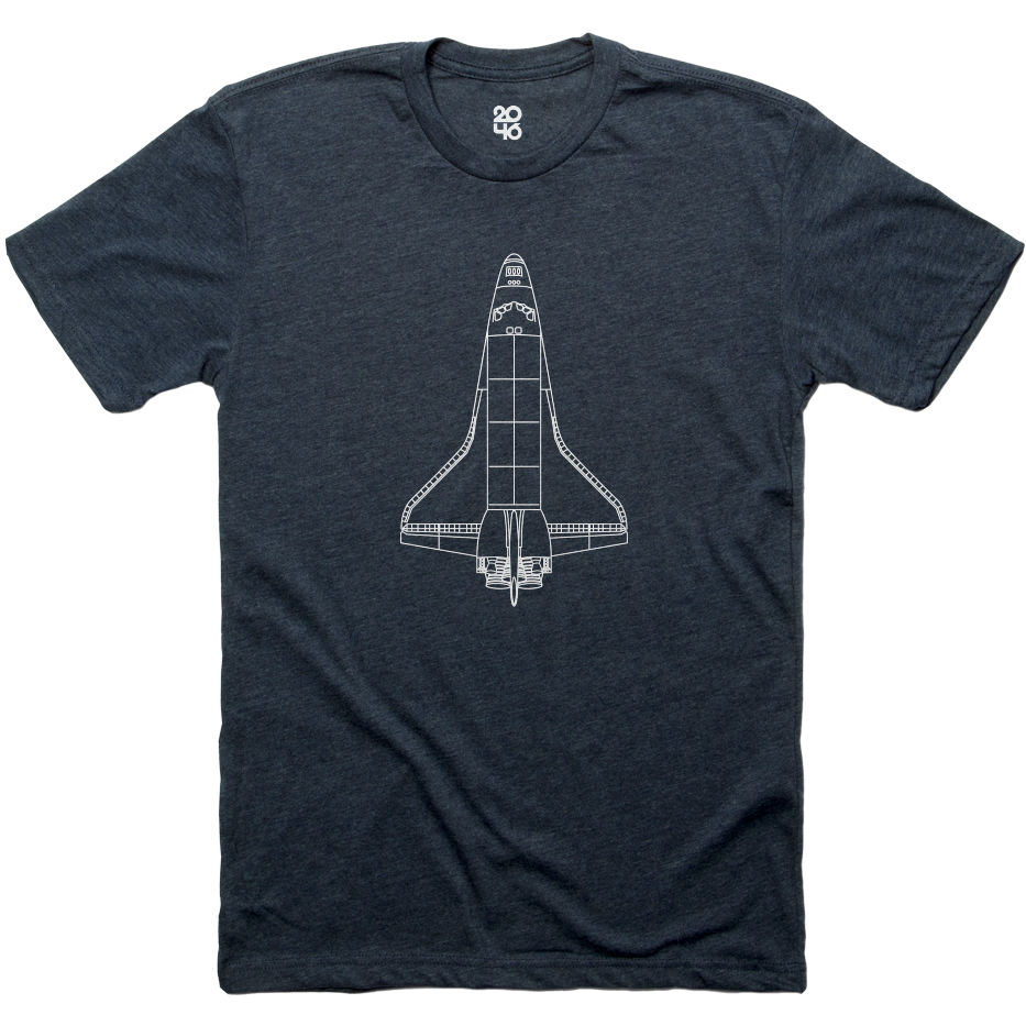 Space Shuttle Technical Drawing