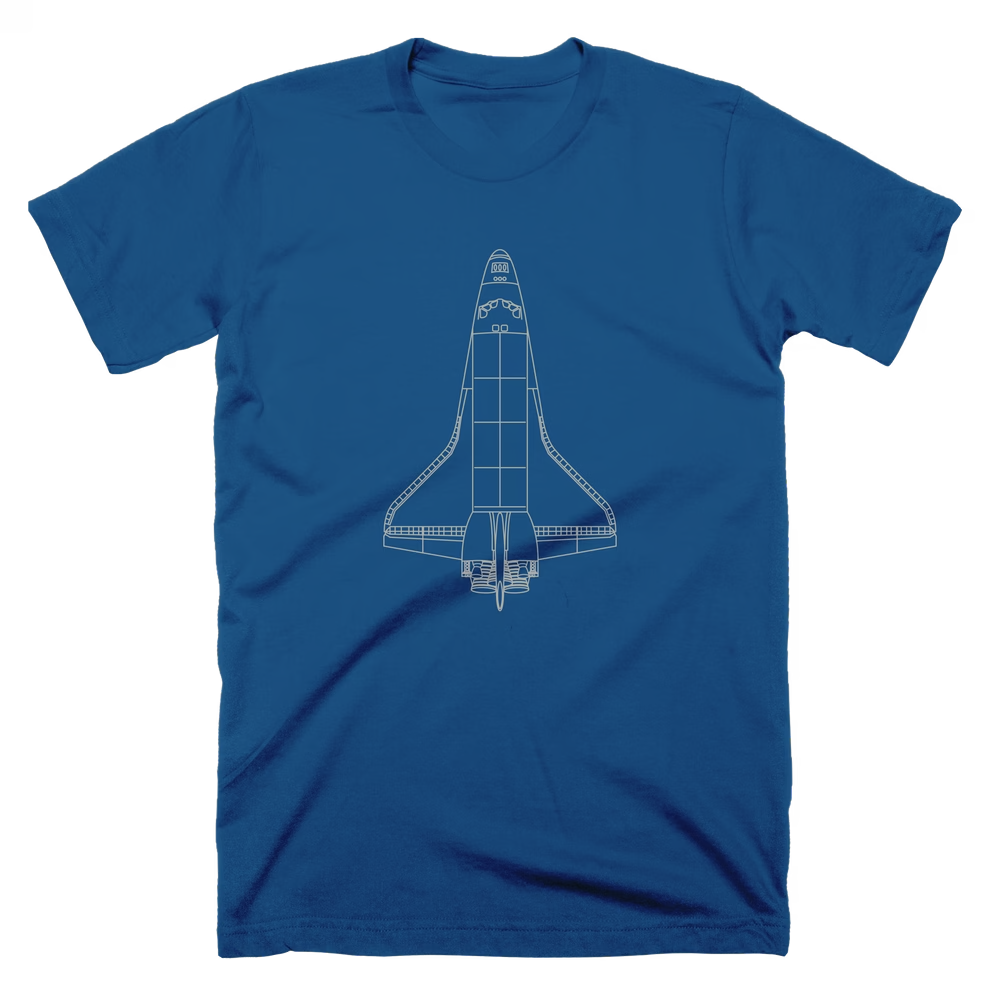 Space Shuttle Technical Drawing