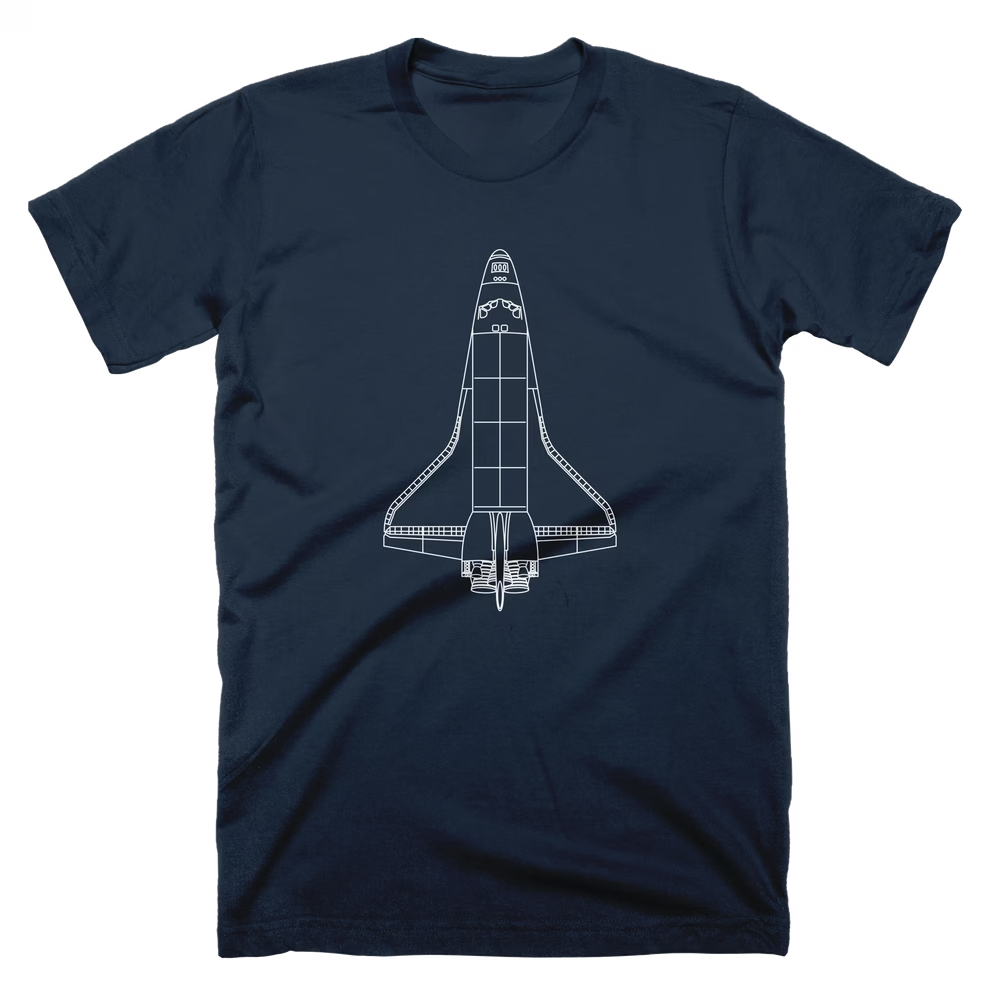 Space Shuttle Technical Drawing