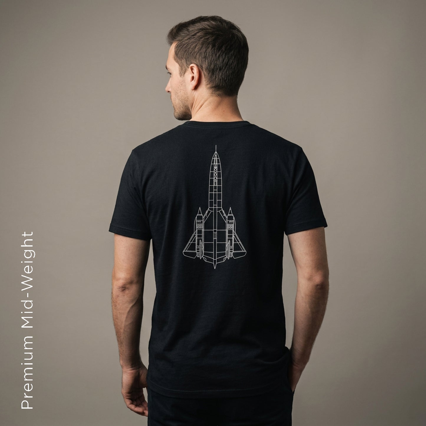 SR-71 Blackbird Technical Drawing