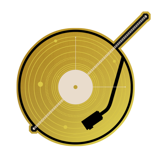 Voyager Program - Metallic Gold Sticker