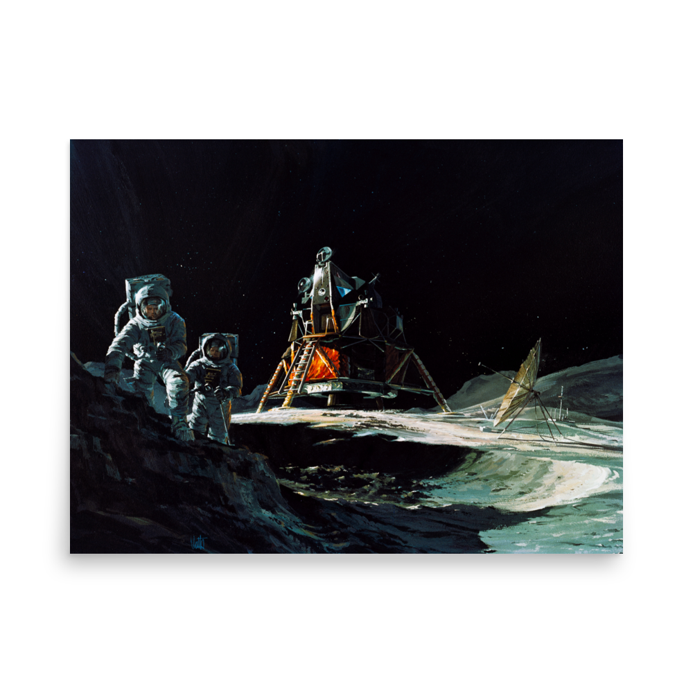 Moon Landing Artist Concept – 2046 Print Shop