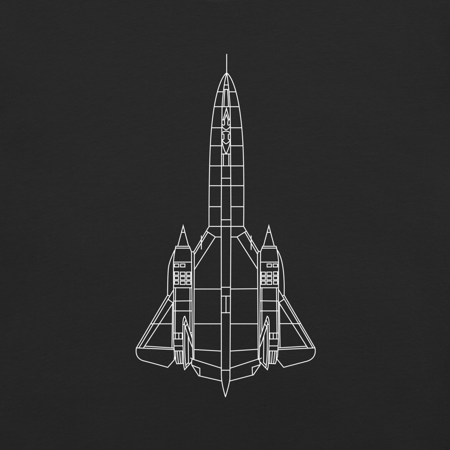 SR-71 Blackbird Technical Drawing