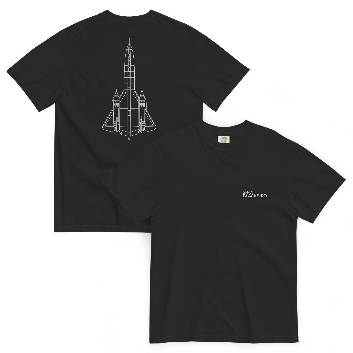 SR-71 Blackbird Technical Drawing