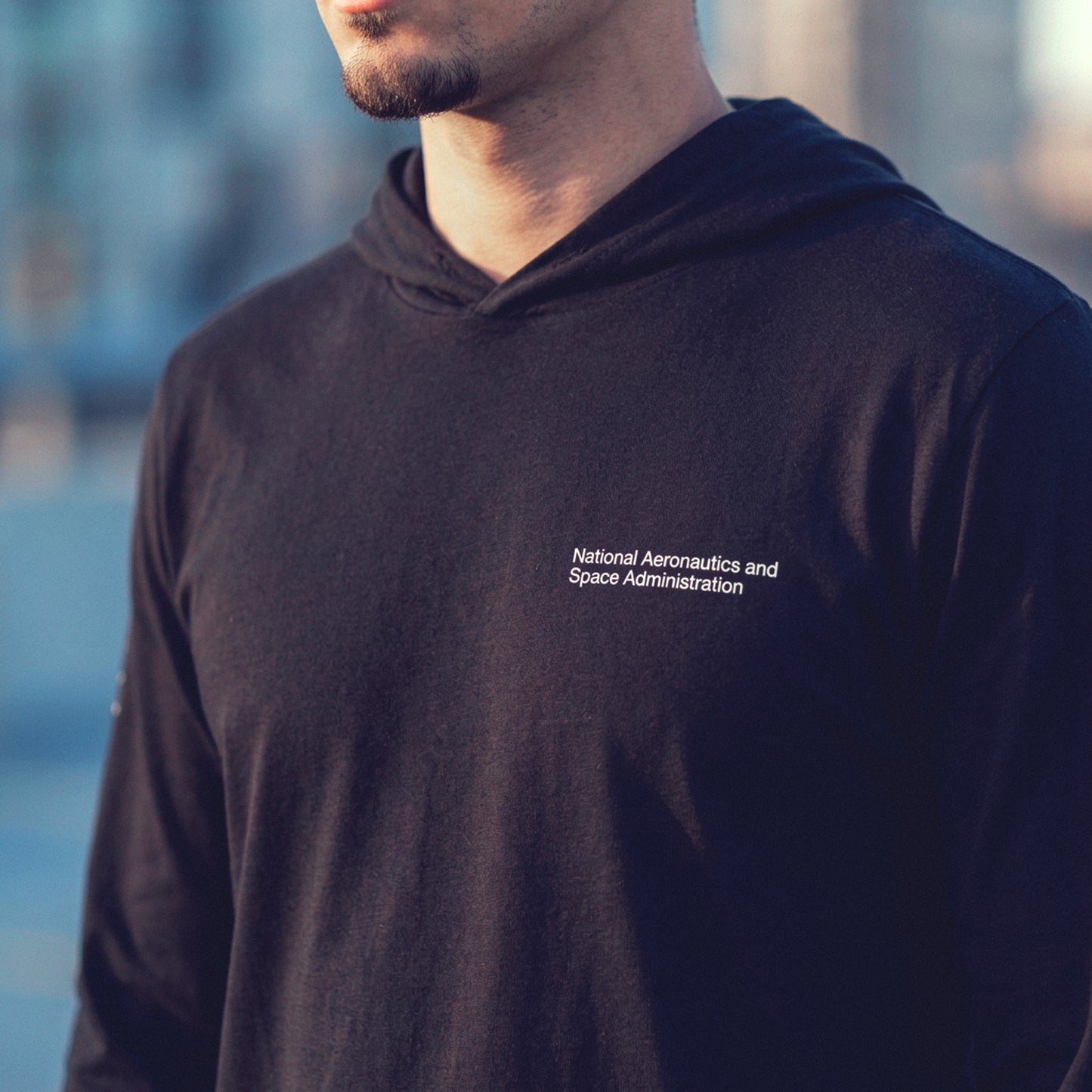 NASA Hooded long-sleeve tee