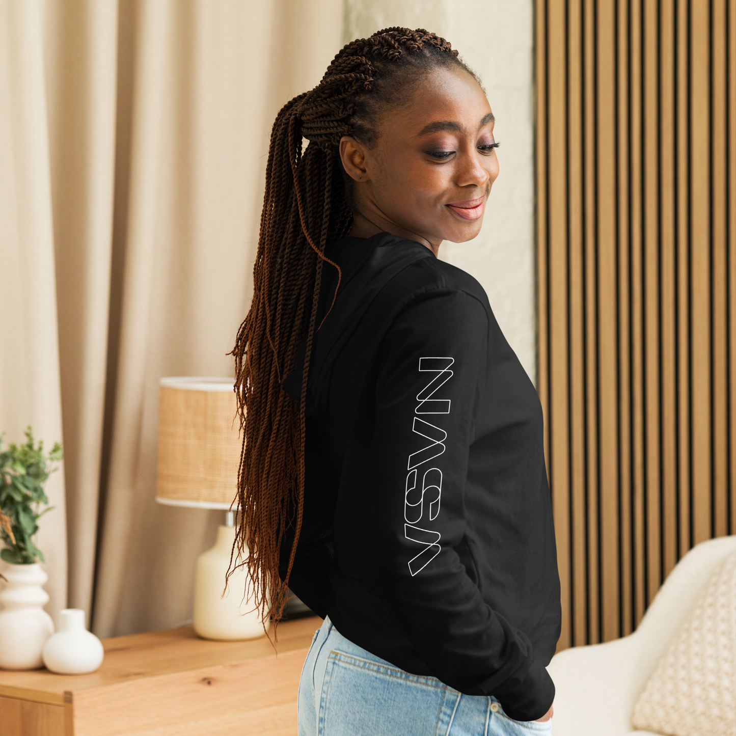 NASA Hooded long-sleeve tee