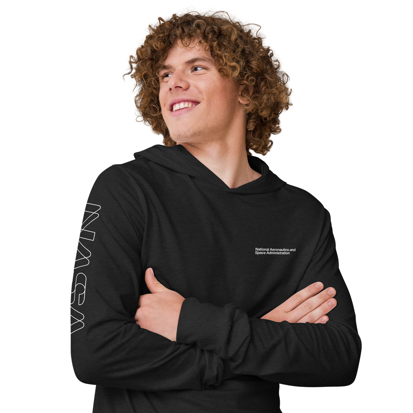 NASA Hooded long-sleeve tee