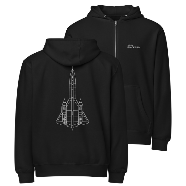 SR-71 Blackbird zip hoodie