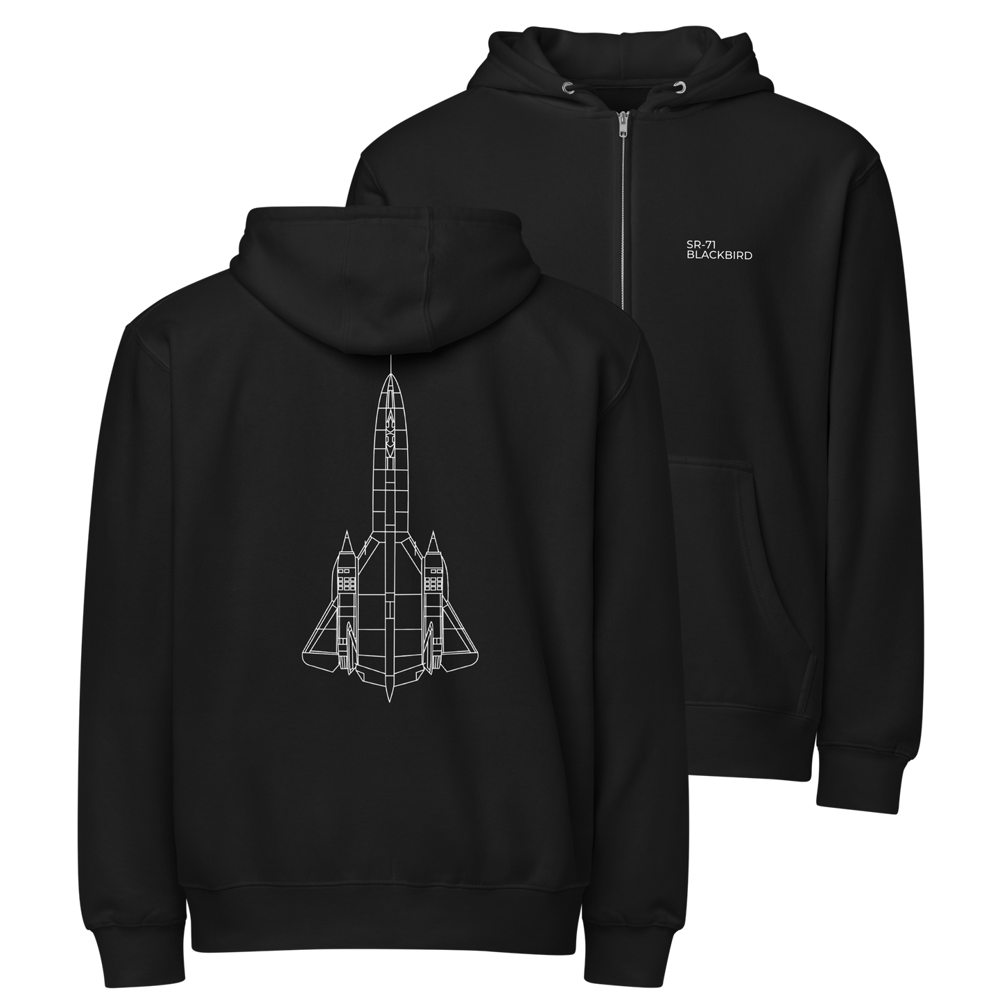 SR-71 Blackbird zip hoodie