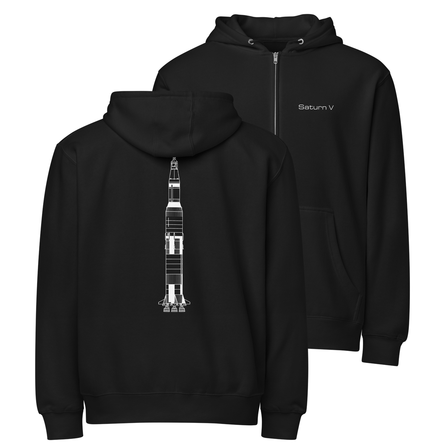 Saturn V zip hoodie