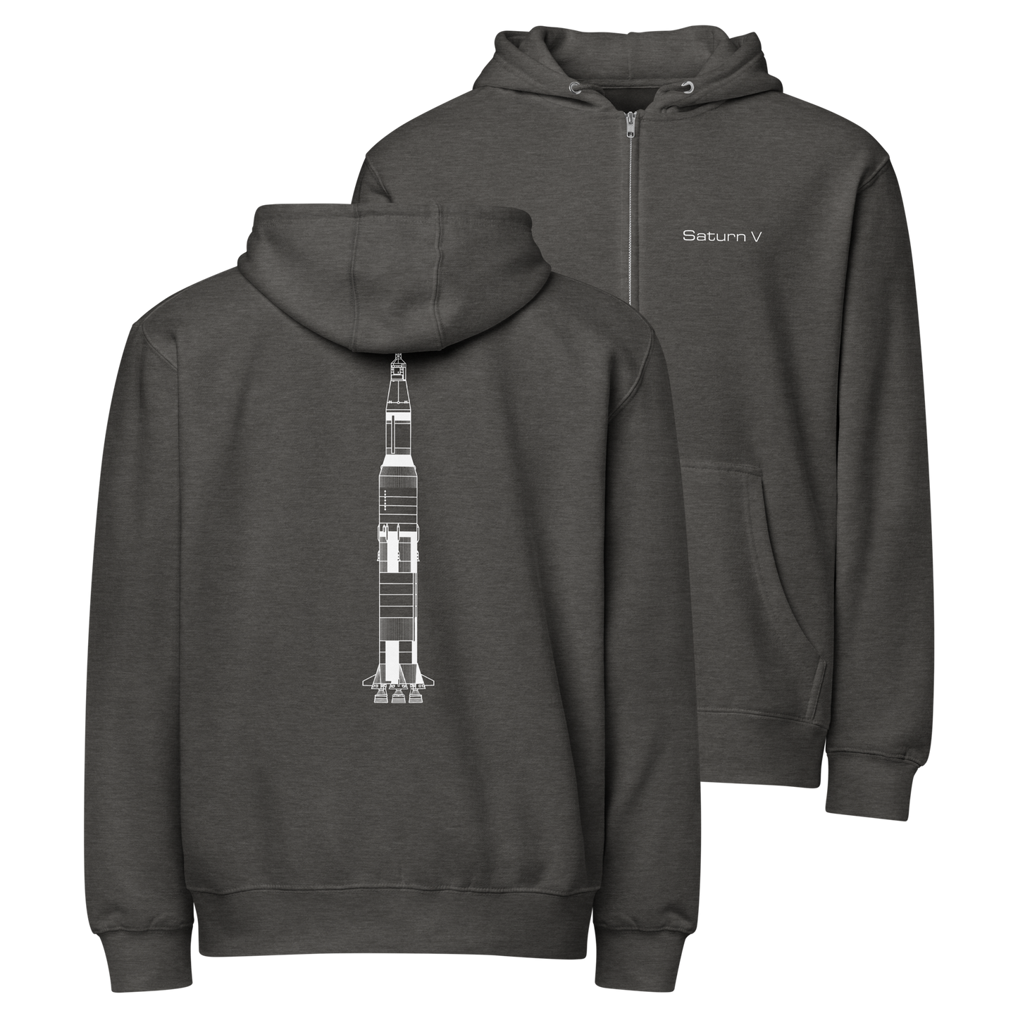 Saturn V zip hoodie