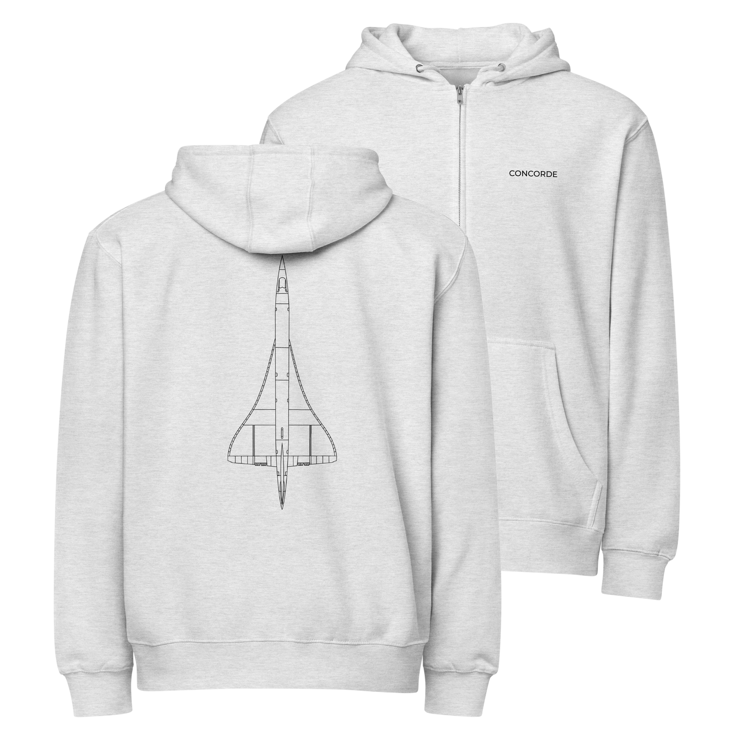 Concorde zip hoodie