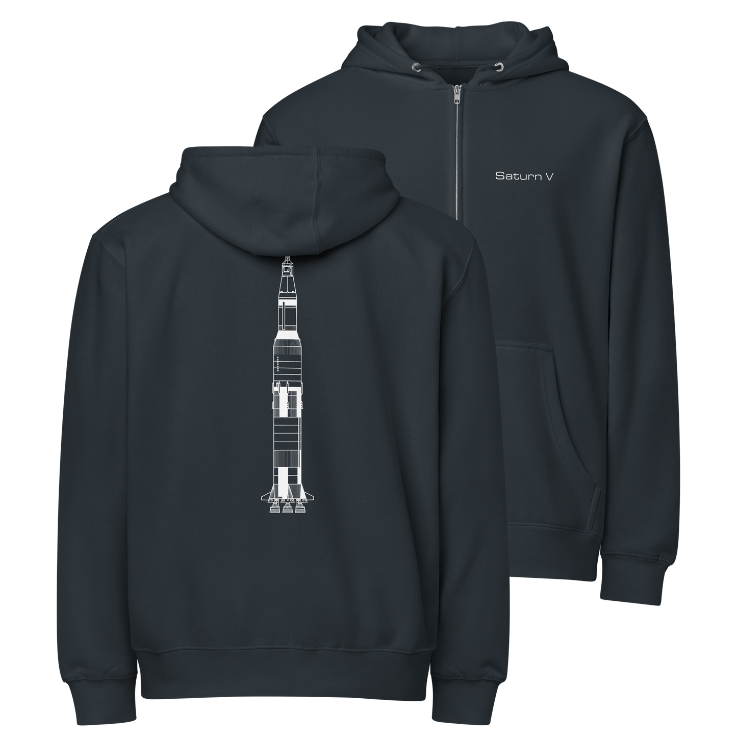 Saturn V zip hoodie