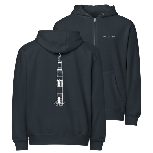 Saturn V zip hoodie