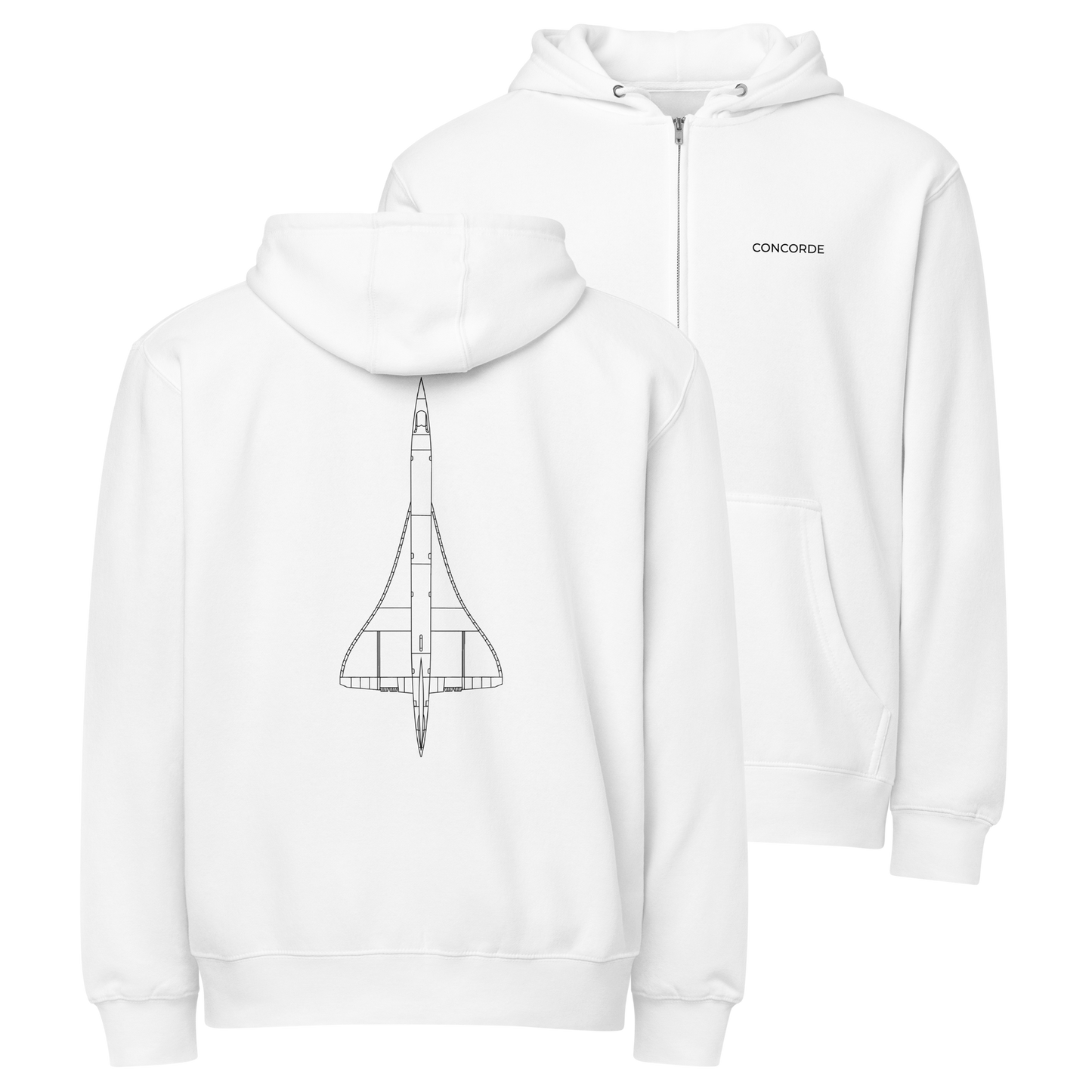 Concorde zip hoodie