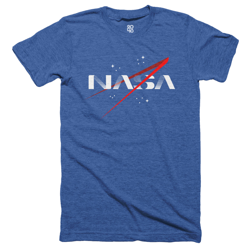 Blue 2024 nasa shirt